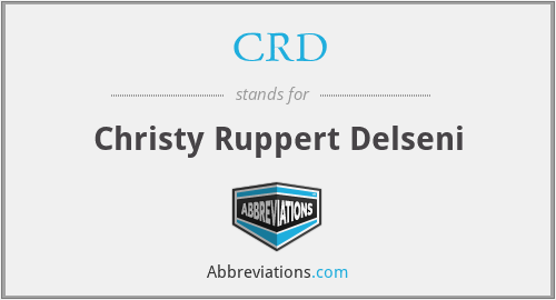 What is the abbreviation for christy ruppert delseni?